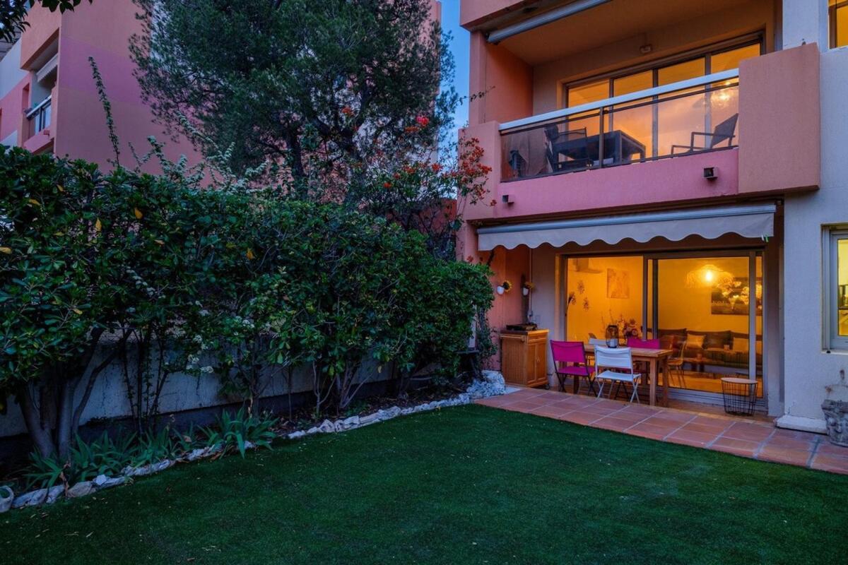 カーニュ・シュル・メールLe Riviera ~ Jardin ~ Parking ~ Climatisationアパートメント エクステリア 写真